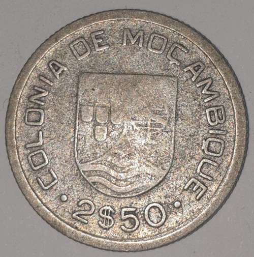 1935 - 2.5 ESCUDOS - MOZAMBIQUE - (Silver) KM#61